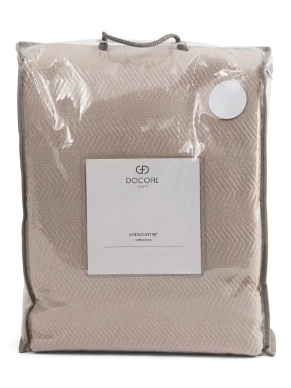 DOCOFIL Made In Portugal 3pc Herringbone Duvet Set